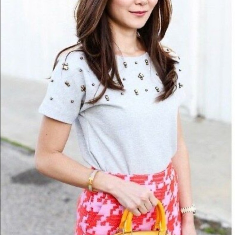 J.Crew Jeweled Dolman Top